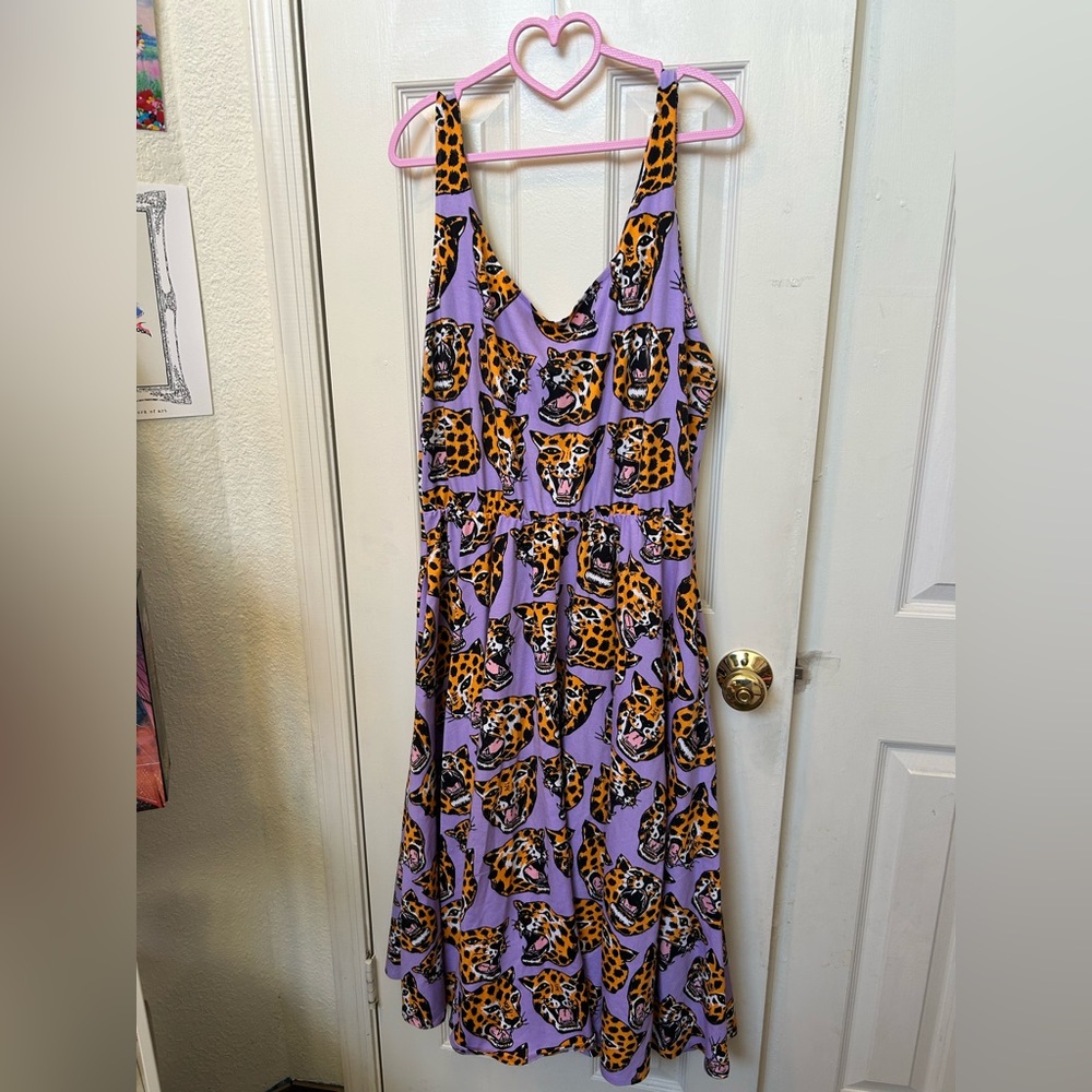 NooWorks Cheetah Head Vacation Dress - 3X